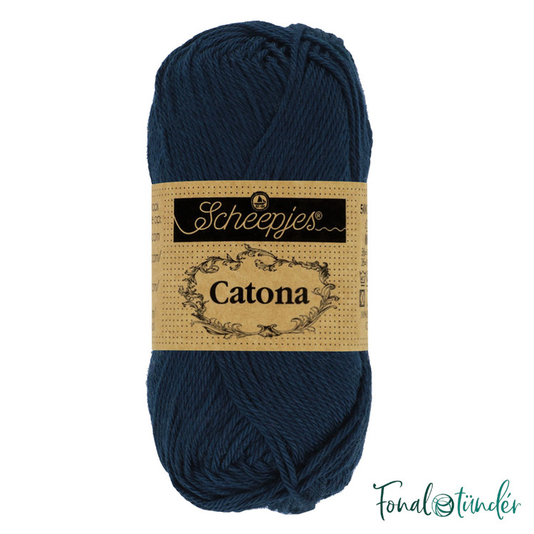 Scheepjes Catona 124 Ultramarine - mélykék pamut fonal - 50gramm Scheepjes Catona 124 Ultramarine - mélykék pamut fonal - 50gramm