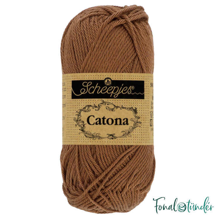 Scheepjes Catona 157 Root Beer - barna pamut fonal - 50gramm Scheepjes Catona 157 Root Beer - barna pamut fonal - 50gramm