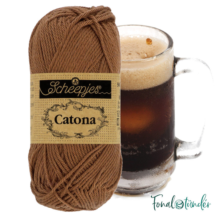 Scheepjes Catona 157 Root Beer - barna pamut fonal - 50gramm Scheepjes Catona 157 Root Beer - barna pamut fonal - 50gramm