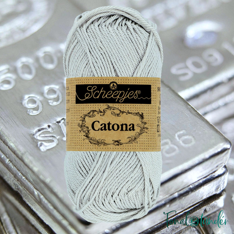 Scheepjes Catona 172 Light Silver - ezüstszürke pamut fonal - 50gramm Scheepjes Catona 172 Light Silver - ezüstszürke pamut fonal - 50gramm