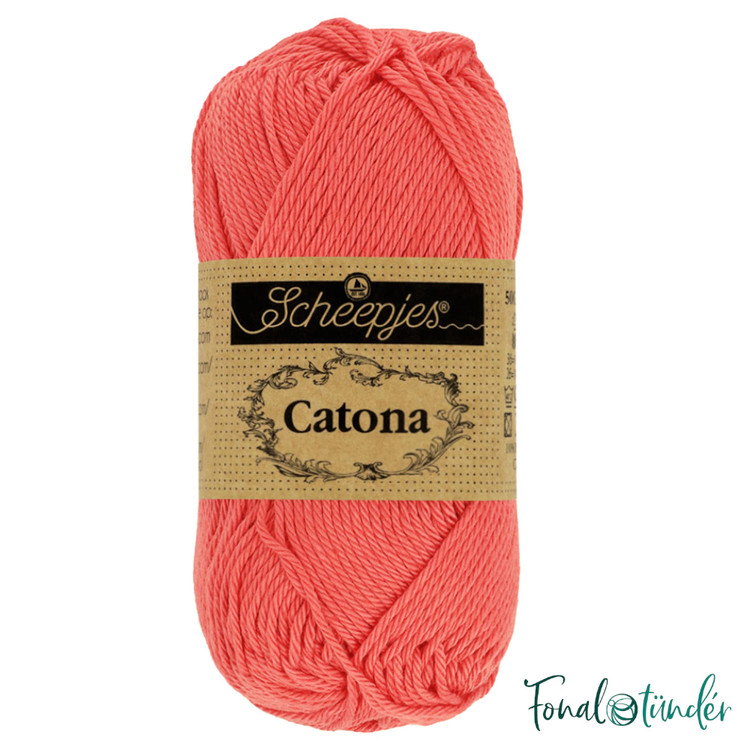 Scheepjes Catona 252 Watermelon - dinnyepiros pamut fonal - 50gramm Scheepjes Catona 252 Watermelon - dinnyepiros pamut fonal - 50gramm