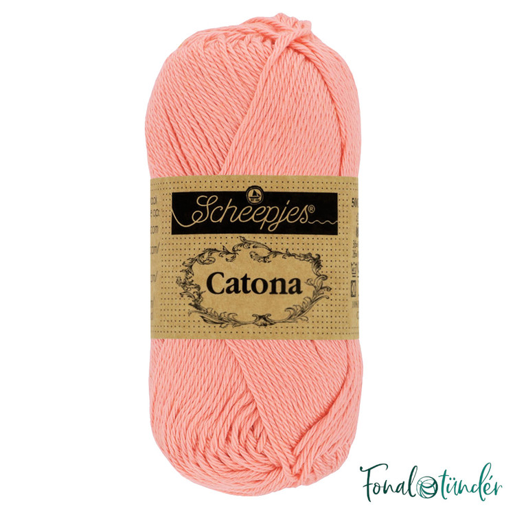 Scheepjes Catona 264 Light Coral - korall színű pamut fonal - 50gramm Scheepjes Catona 264 Light Coral - korall színű pamut fonal - 50gramm