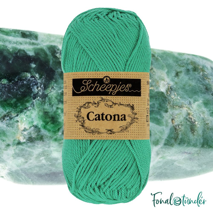 Scheepjes Catona 514 Jade - jade zöld pamut fonal - 50gramm