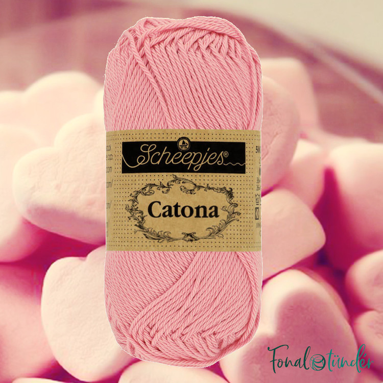 Scheepjes Catona 518 Marshmallow - rózsaszín pamut fonal - 50gramm Scheepjes Catona 518 Marshmallow - rózsaszín pamut fonal - 50gramm