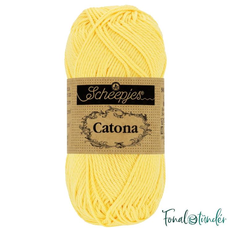 Scheepjes Catona 522 Primrose - világos sárga pamut fonal - 50gramm Scheepjes Catona 522 Primrose - világos sárga pamut fonal - 50gramm