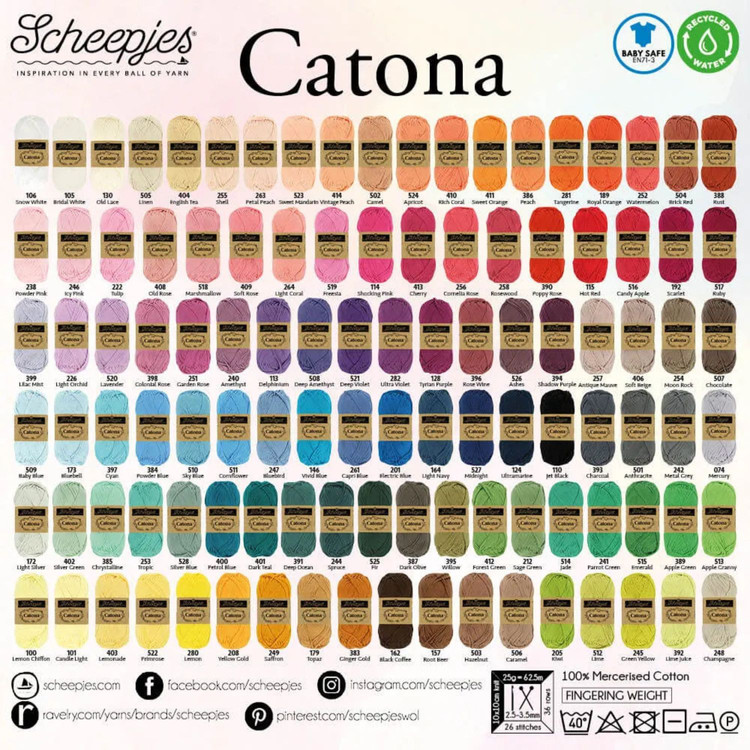 Scheepjes Catona Color Pack - Fruit Platter - fonalcsomag