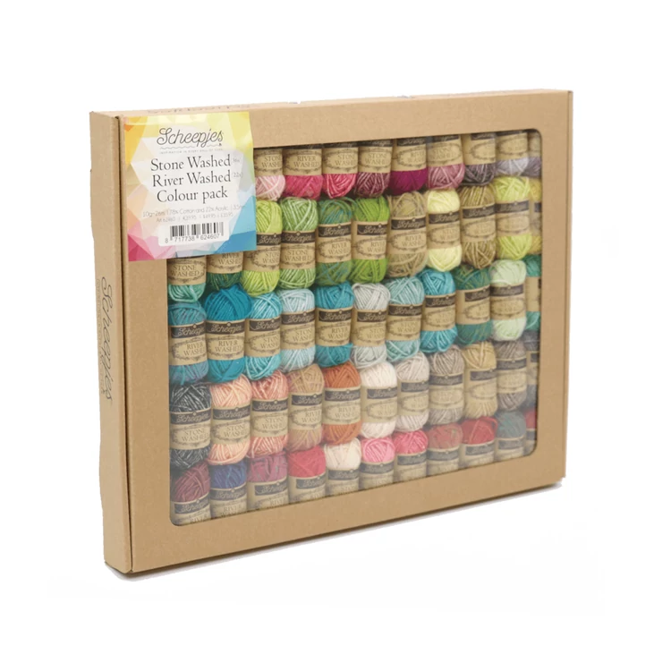 Scheepjes Stone Washed River Washed Color Pack - 58 gombolyag fonal  - 58 balls yarn