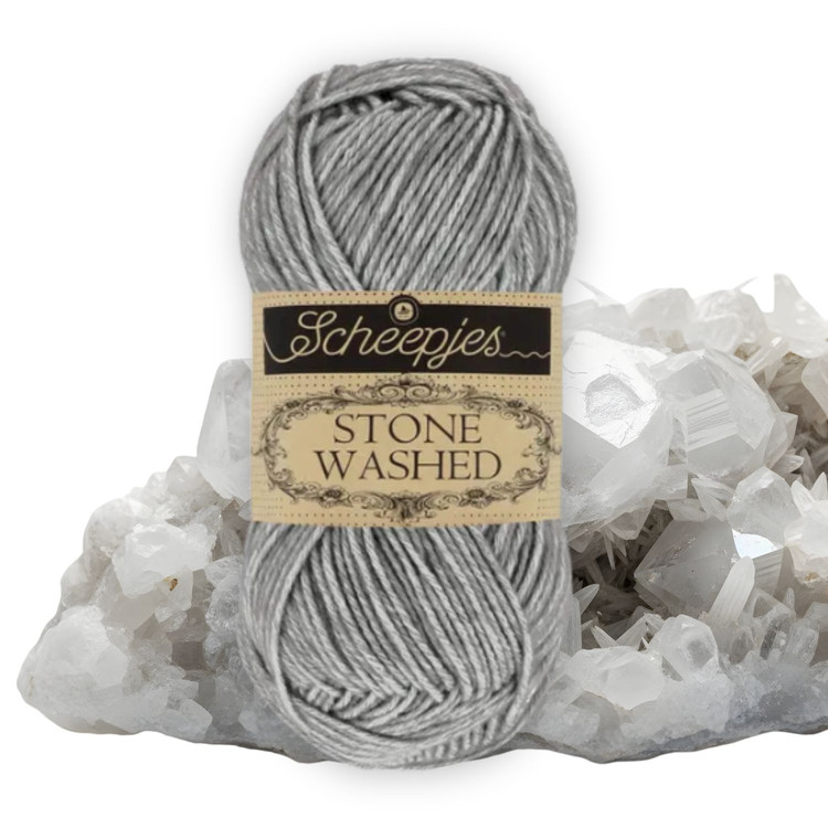 Scheepjes Stone Washed 802 Smoky Quartz - kvarc-szürke pamut keverék fonal Scheepjes Stone Washed 802 Smoky Quartz - kvarc-szürke pamut keverék fonal