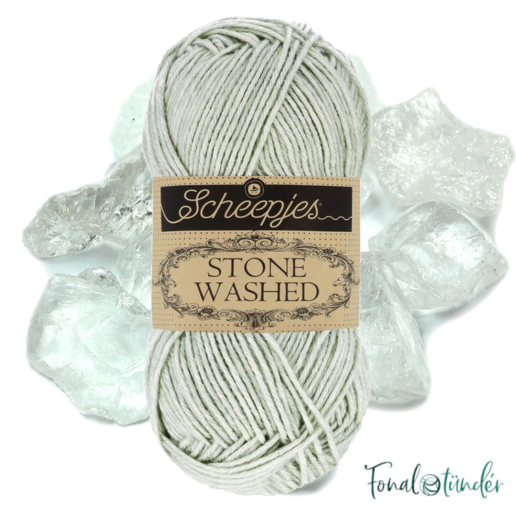 Scheepjes Stone Washed 814 Crystal Quartz - kristály-szürke keverék fonal Scheepjes Stone Washed 814 Crystal Quartz - kristály-szürke keverék fonal