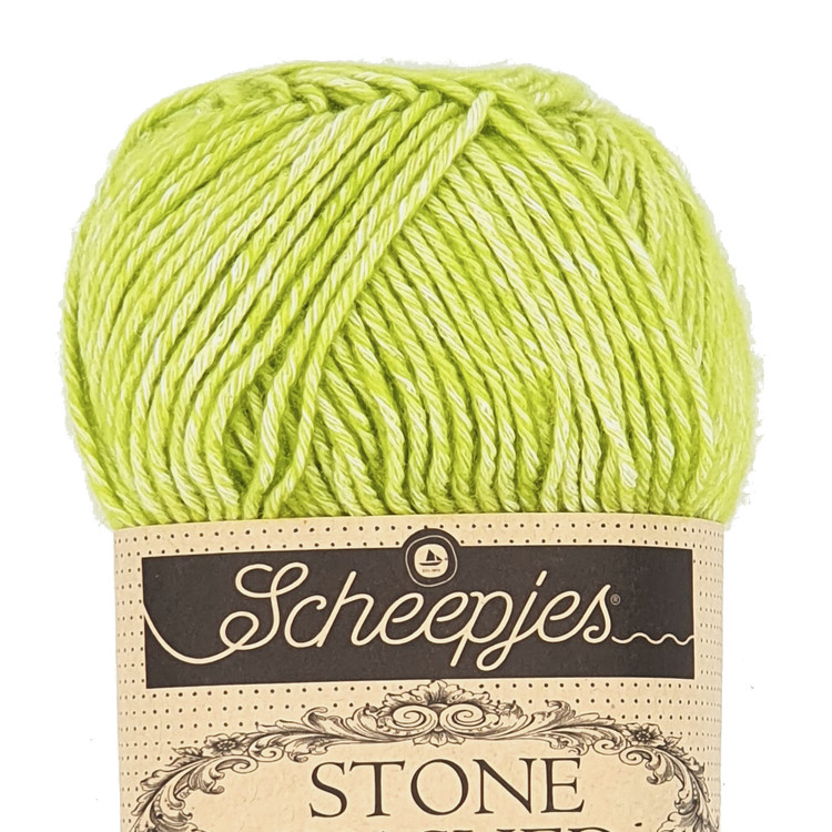 Scheepjes Stone Washed 827 Peridot - sárgás-zöld pamut keverék fonal Scheepjes Stone Washed 827 Peridot - sárgás-zöld pamut keverék fonal