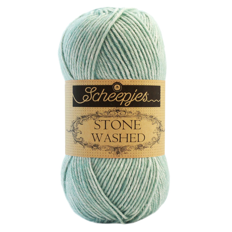Scheepjes Stone Washed 828 Larimar - kékesszürke pamut keverék fonal