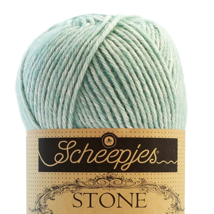 Scheepjes Stone Washed 828 Larimar - halvány kék pamut fonal - light blue-gray cotton yarn