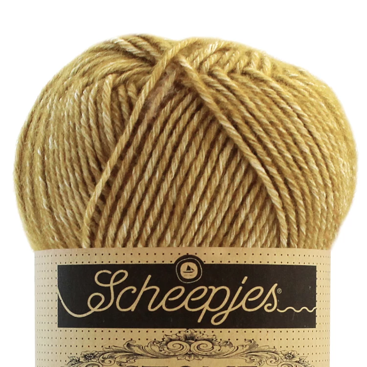 Scheepjes Stone Washed 832 Enstatite - aranybarna pamut-akril fonal - golden brown cotton based yarn