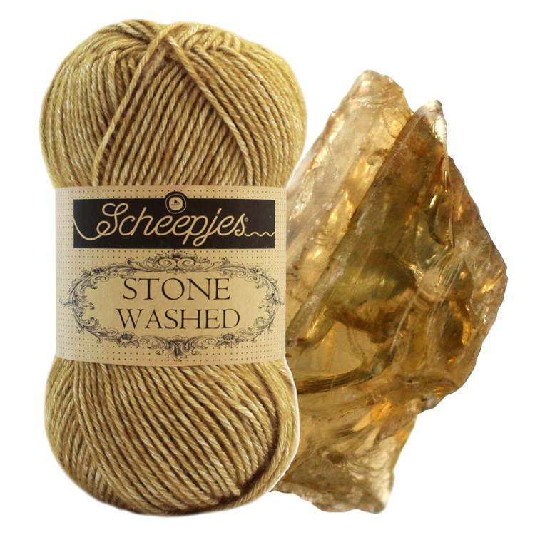 Scheepjes Stone Washed 832 Enstatite - sárgásbarna pamut keverék fonal Scheepjes Stone Washed 832 Enstatite - sárgásbarna pamut keverék fonal