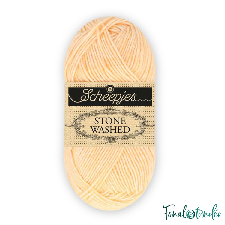 Scheepjes Stone Washed 841 Aragonite - barackszín pamut keverék fonal
