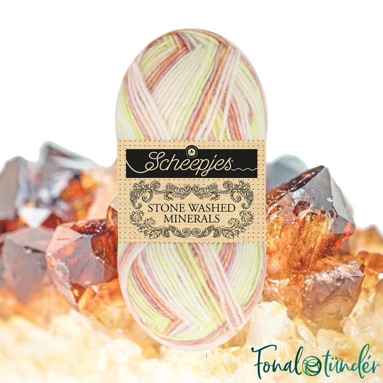 Scheepjes Stone Washed Minerals 910 Garnet Glory - színváltós fonal - gradient yarn