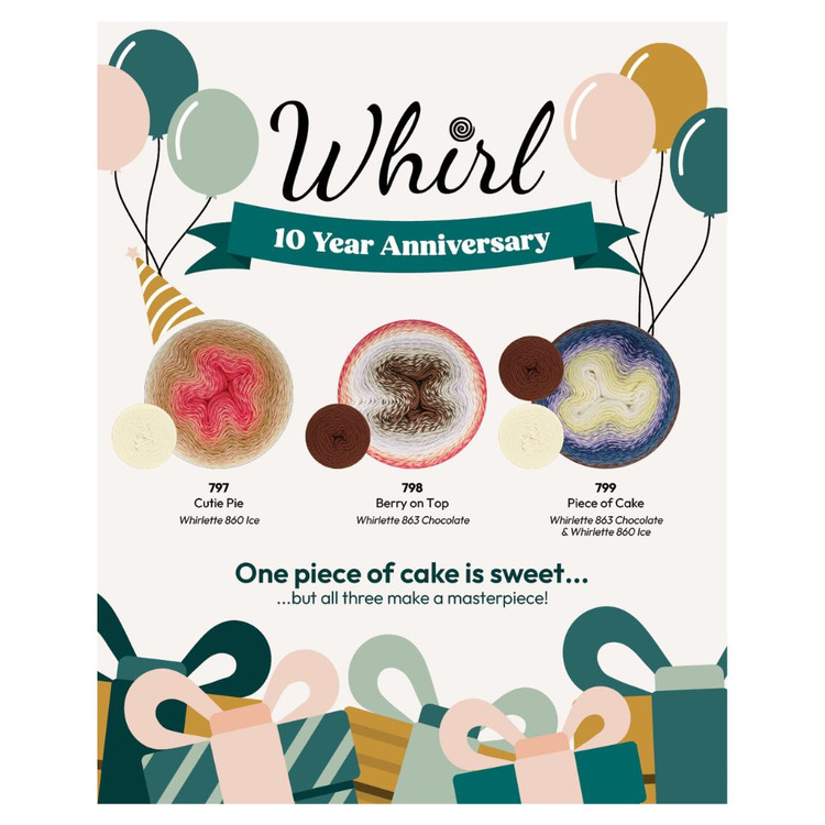 Scheepjes Whirl - Birthday Cake - 799 Piece of Cake Scheepjes Whirl - Birthday Cake - 799 Piece of Cake