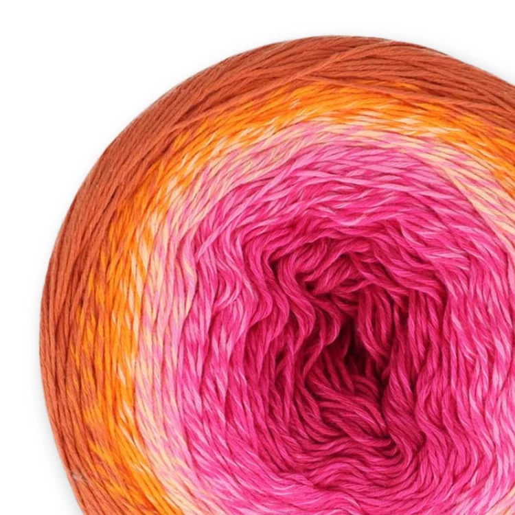 Scheepjes Cotton Whirl  703 Sugary Sunset - színátmenetes fonal - yarn cake