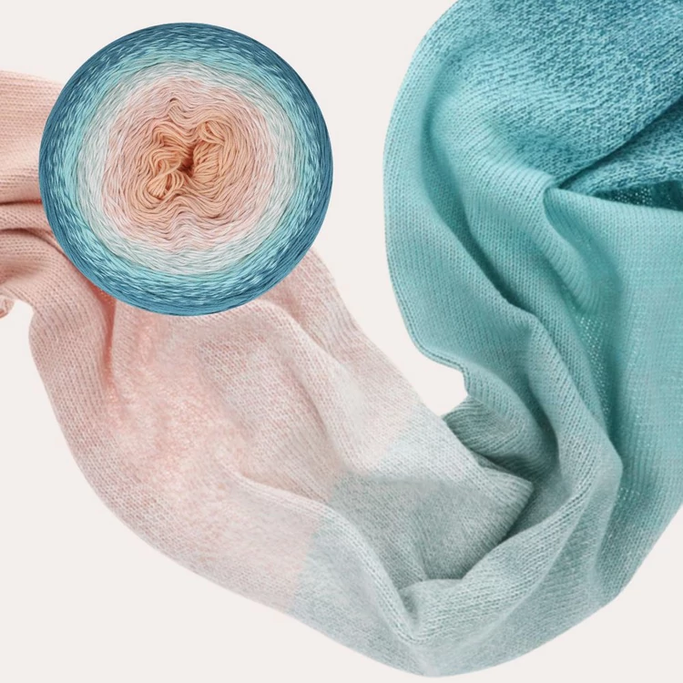 Scheepjes Cotton Whirl 705 Soft Serve - színátmenetes fonal - yarn cake