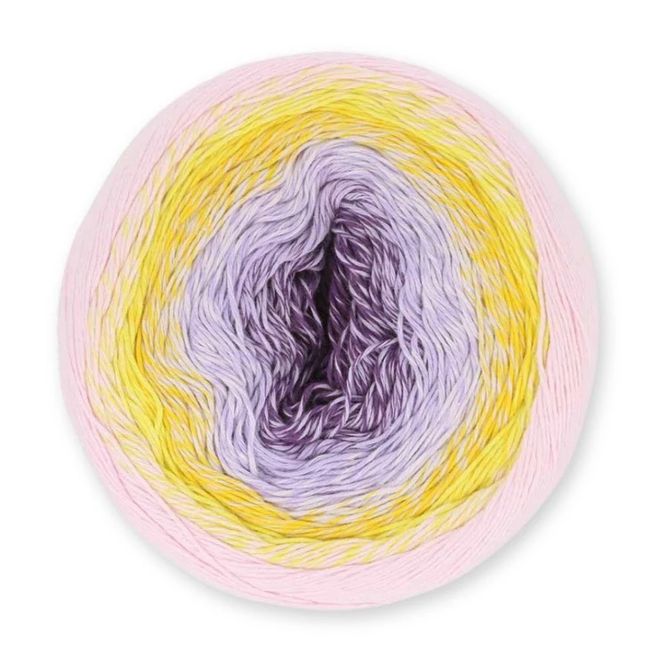 Scheepjes Cotton Whirl 716 Purple Passion - színátmenetes fonal - yarn cake