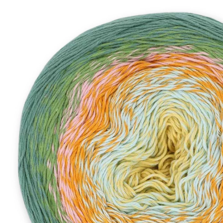 Scheepjes Cotton Whirl 721 Spring Whisper - színátmenetes fonal - yarn cake