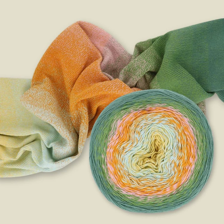 Scheepjes Cotton Whirl 721 Spring Whisper - színátmenetes fonal - yarn cake