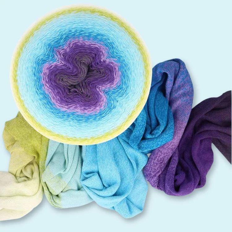 Scheepjes Mega Whirl - 403 Noctura színátmenetes fonal - yarn cake