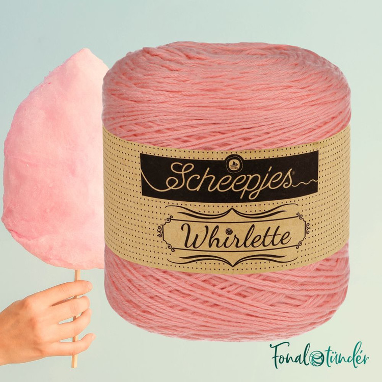 Scheepjes Whirlette 876 Candy Floss - rózsaszín fonal