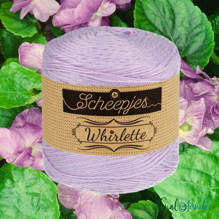 Scheepjes Whirlette 877 Parma Violet - halvány lila fonal Scheepjes Whirlette 877 Parma Violet - halvány lila fonal