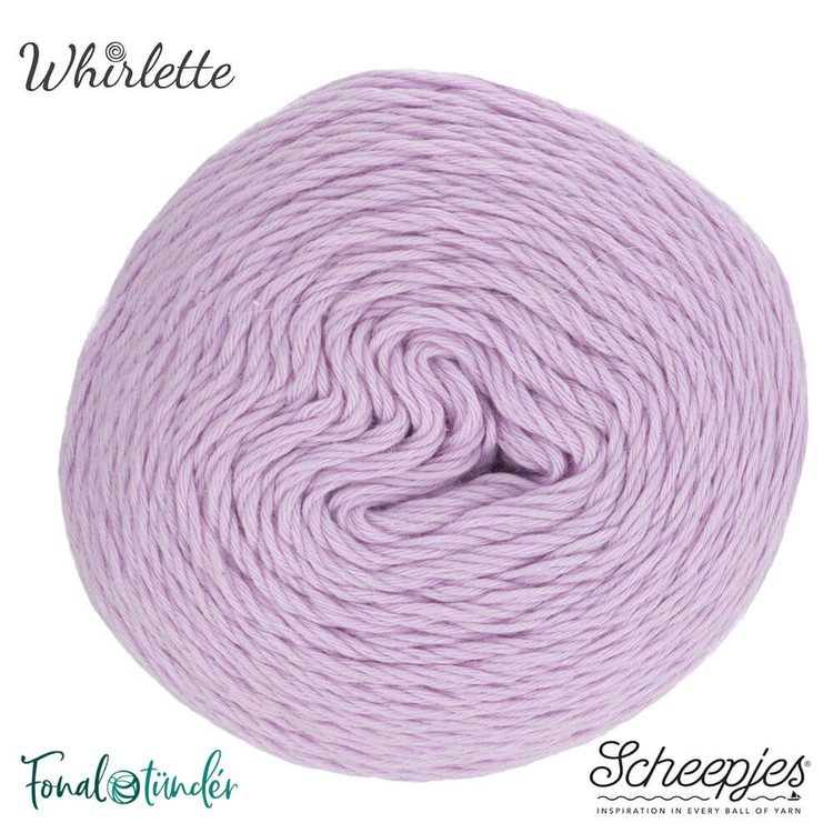 Scheepjes Whirlette 877 Parma Violet - halvány lila fonal Scheepjes Whirlette 877 Parma Violet - halvány lila fonal