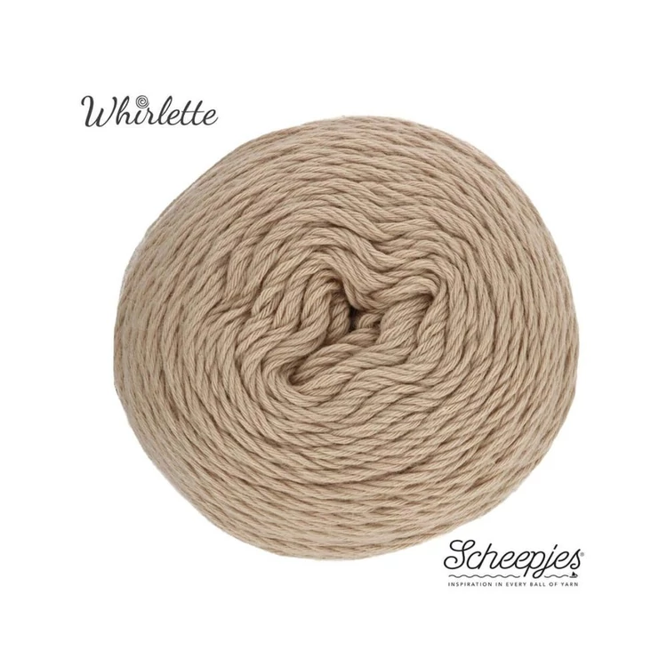 Scheepjes Whirlette 886 Almond Butter - brown - mandula barna - keverék fonal - yarn cake