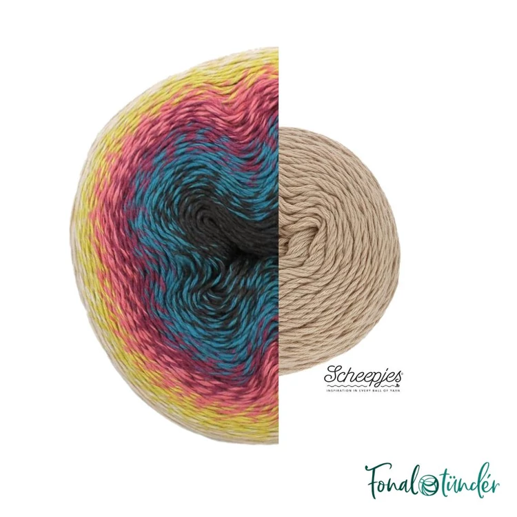 Scheepjes Whirlette 886 Almond Butter - brown - mandula barna - keverék fonal - yarn cake