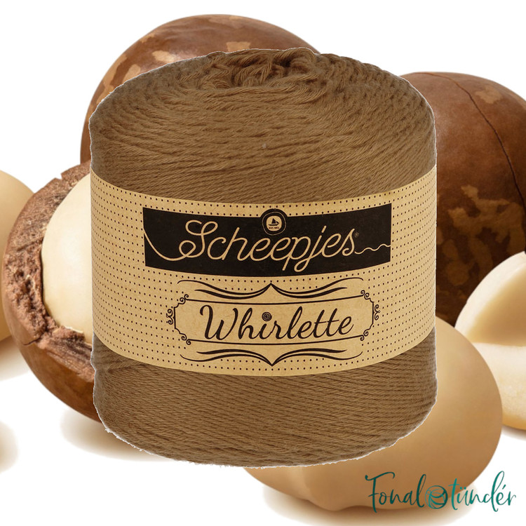 Scheepjes Whirlette 887 Macadamia - dióbarna fonal