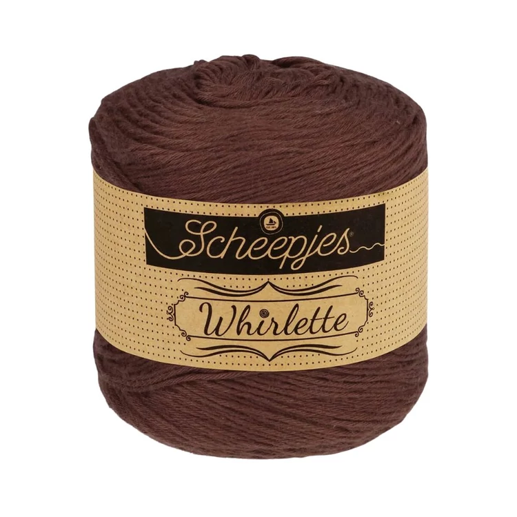Scheepjes Whirlette 891 Chestnut brown yarn - gesztenyebarna - keverék fonal