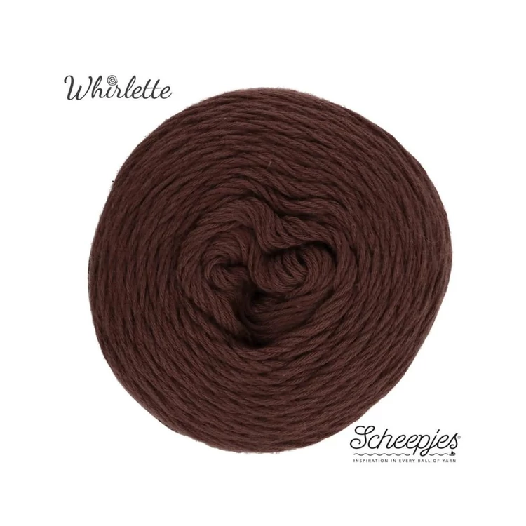Scheepjes Whirlette 891 Chestnut brown yarn - gesztenyebarna - keverék fonal