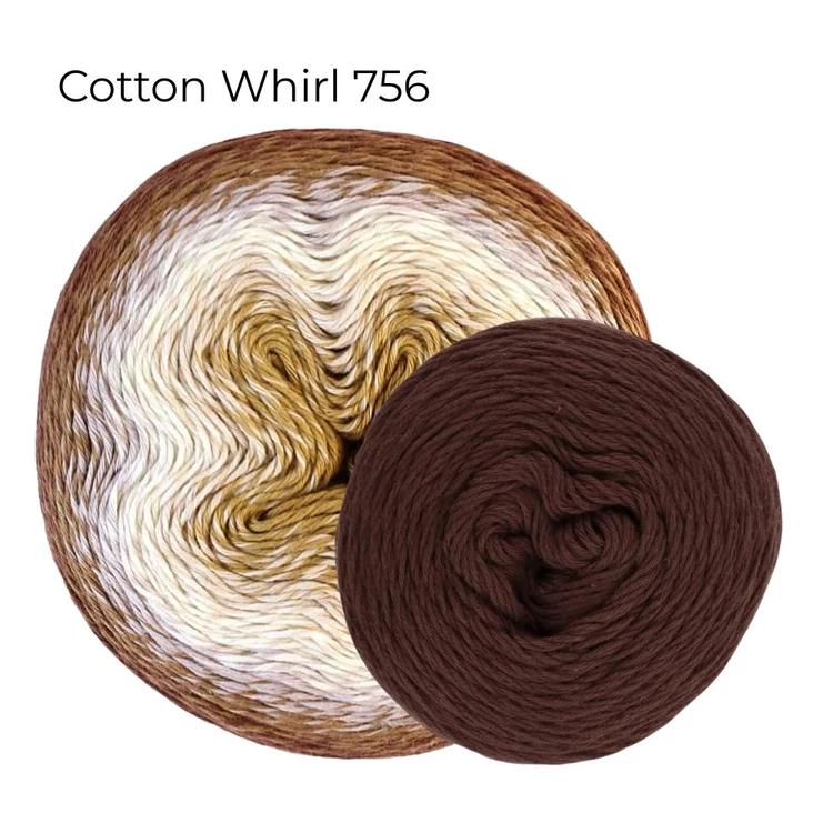 Scheepjes Whirlette 891 Chestnut brown yarn - gesztenyebarna - keverék fonal