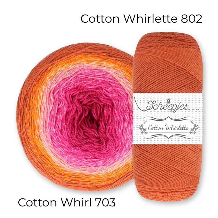 Scheepjes Cotton Whirlette 802 Pumpkin - narancssárga fonal