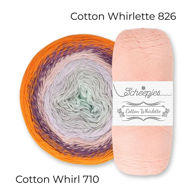 Scheepjes Cotton Whirlette 826 Guava - rózsaszín pamut fonal - pink cotton yarn