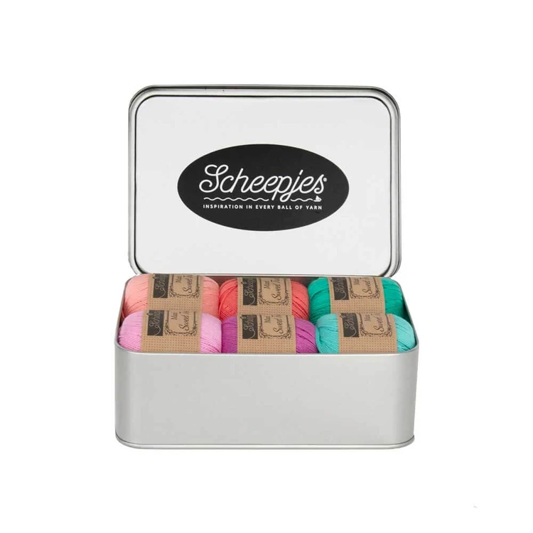 Scheepjes Crafty Christmas Colour Pack - Modern Kézműves Karácsony - fonalcsomag fémdobozban - kep2