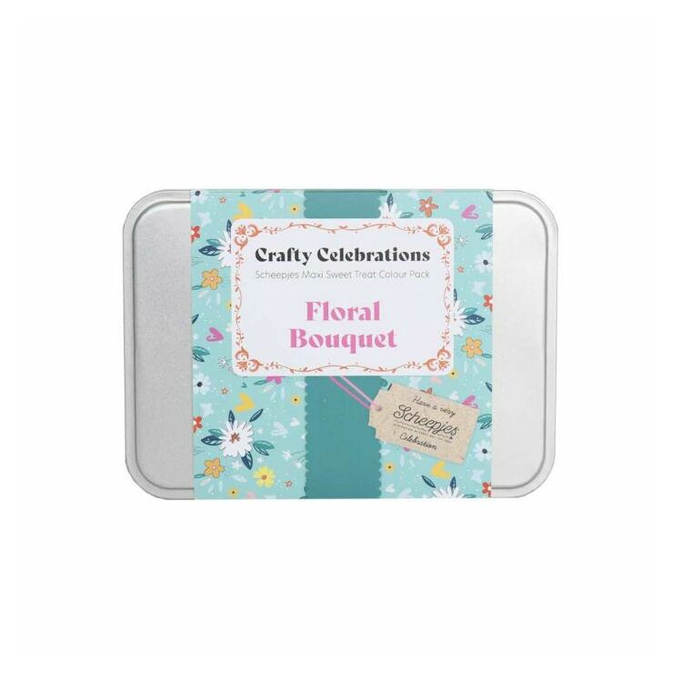 Scheepjes Crafty Celebration Colour Pack - Kézműves Tavasz - fonalcsomag fémdobozban - virágos