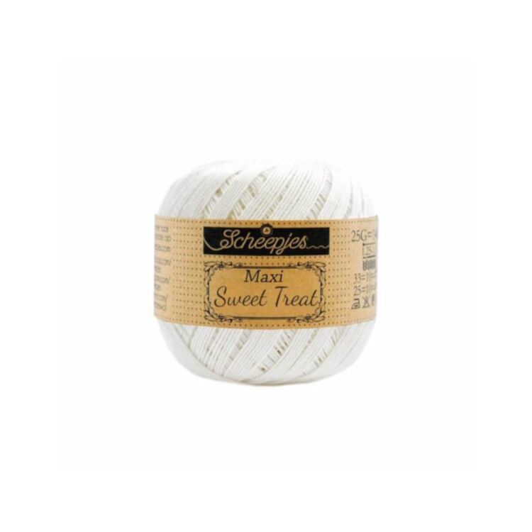 Scheepjes Maxi Sweet Treat Bridal White105 - pamut fonal  - cotton yarn