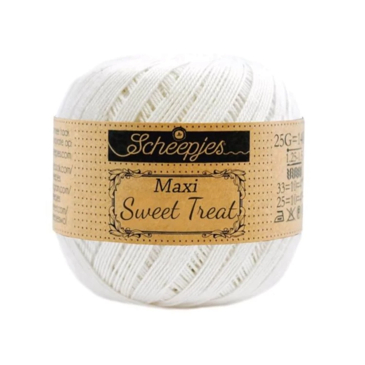 Scheepjes Maxi Sweet Treat Bridal White105 - pamut fonal  - cotton yarn