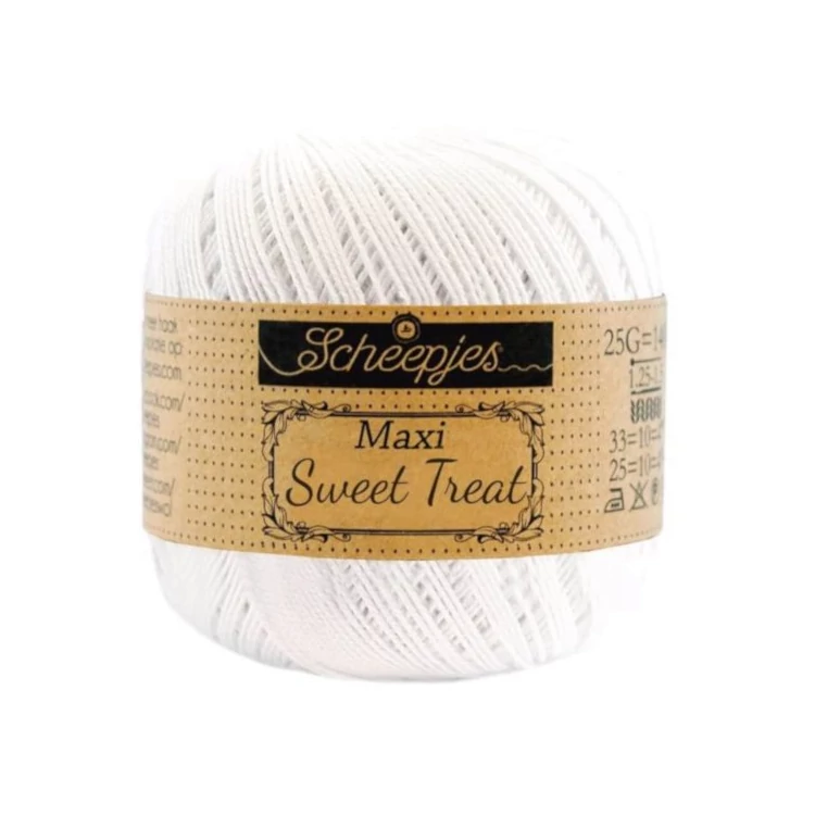 Scheepjes Maxi Sweet Treat Snow White106 - pamut fonal  - cotton yarn