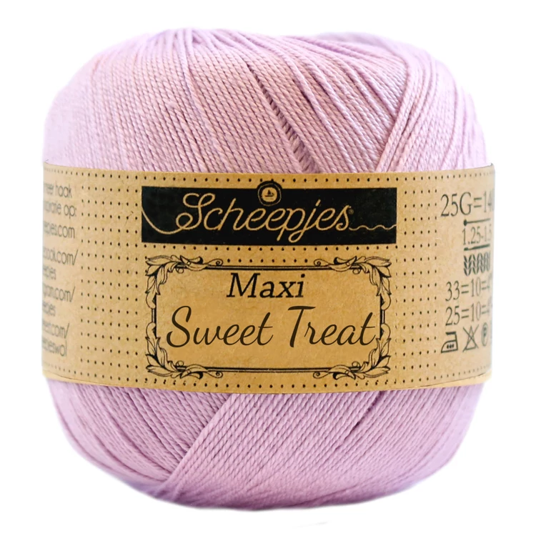 Scheepjes Maxi Sweet Treat 226 Light Orchid - orchidea lila pamut fonal  - lilac cotton yarn