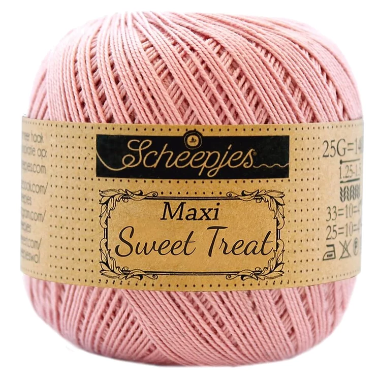 Scheepjes Maxi Sweet Treat 408 Old Rose - pamut fonal  - cotton yarn