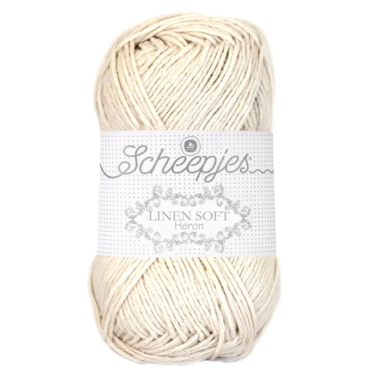 Scheepjes Linen Soft 616 Beige - bézs - len keverék fonal - yarn blend