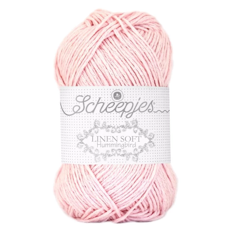 Scheepjes Linen Soft 628 soft rose - rózsaszin - len keverék fonal - yarn blend