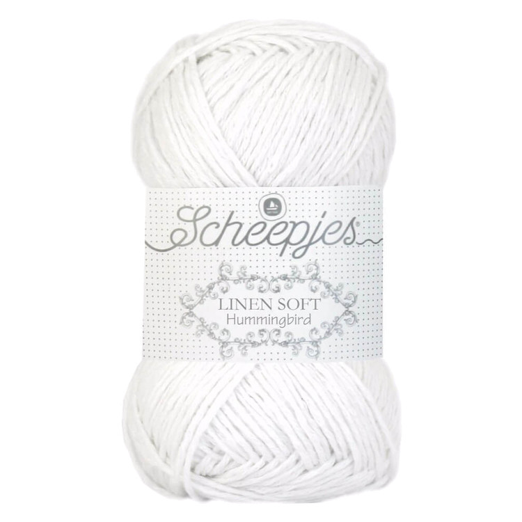 Scheepjes Linen Soft 630 - fehér len tartalmú fonal