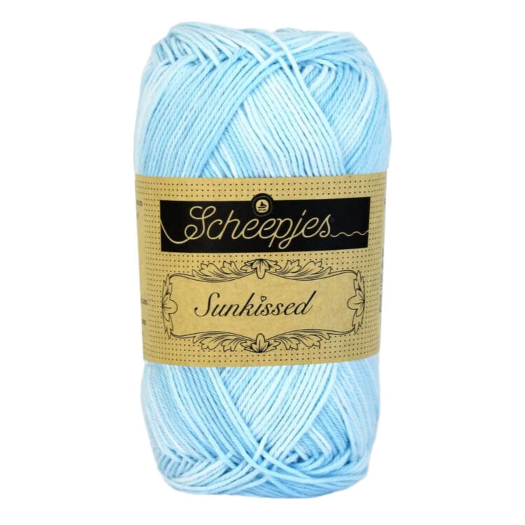 Scheepjes Sunkissed 03 Breeeze - blue - kék pamut fonal  - cotton yarn