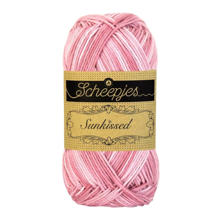 Scheepjes Sunkissed 09 Strawberry Ice - rózsaszín pamut fonal Scheepjes Sunkissed 09 Strawberry Ice - rózsaszín pamut fonal